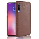 For Xiaomi Mi 9 Pro Shockproof Crocodile Texture PC + PU Case(Brown) - 1