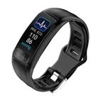 P12 0.96inch TFT Color Screen Smart Watch IP67 Waterproof,Support Call Reminder /Heart Rate Monitoring/Blood Pressure Monitoring/ECG Monitoring(Black) - 1