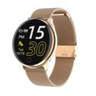 Q16 1.22inch IPS Color Screen Smart Watch IP67 Waterproof,Metal Watchband,Support Call Reminder /Heart Rate Monitoring/Blood Pressure Monitoring/Sleep Monitoring(Gold) - 1