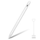 Suitable For Apple Pencil1 Generation StylusTouch Pen Silicone Protective Cover Pen Cap(White) - 1