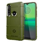 For Moto G8 Play Full Coverage Shockproof TPU Case(Army Green) - 1