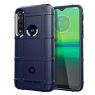 For Moto G8 Play Full Coverage Shockproof TPU Case(Blue) - 1