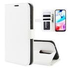 For Xiaomi Redmi 8 R64 Texture Single Fold Horizontal Flip Leather Case with Holder & Card Slots & Wallet(White) - 1