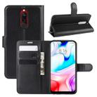 For Xiaomi Redmi 8 Litchi Texture Horizontal Flip Leather Case with Wallet & Holder & Card Slots(Black) - 1
