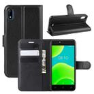 For Wiko Sunny 4 / Y50 Litchi Texture Horizontal Flip Leather Case with Wallet & Holder & Card Slots(Black) - 1