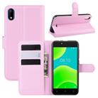 For Wiko Sunny 4 / Y50 Litchi Texture Horizontal Flip Leather Case with Wallet & Holder & Card Slots(Pink) - 1