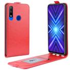 For Honor 9X Crazy Horse Vertical Flip Leather Protective Case(Red) - 1