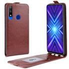 For Honor 9X Crazy Horse Vertical Flip Leather Protective Case(Brown) - 1