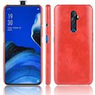 For Oppo Reno2 Z/2F Shockproof Litchi Texture PC + PU Case(Red) - 1