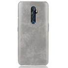 For Oppo Reno2 Z/2F Shockproof Litchi Texture PC + PU Case(Gray) - 2