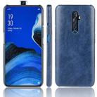 For Oppo Reno2 Z/2F Shockproof Litchi Texture PC + PU Case(Blue) - 1