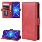 For Huawei Honor 9X Fingerprint Version Wallet Stand Leather Cell Phone Case with Wallet & Holder & Card Slots(Red) - 1