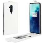 For OnePlus 7T Pro Crazy Horse Vertical Flip Leather Protective Case(White) - 1