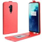 For OnePlus 7T Pro Crazy Horse Vertical Flip Leather Protective Case(Red) - 1