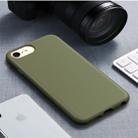 For iPhone7 & 8 Starry Series Shockproof Straw Material + TPU Protective Case(Dark Green) - 1