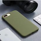 For iPhone 7 Plus & 8 Plus Starry Series Shockproof Straw Material + TPU Protective Case(Dark Green) - 1