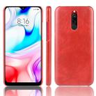 For Xiaomi Redmi 8 Shockproof Litchi Texture PC + PU Case(Red) - 1