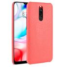 For Xiaomi Redmi 8 Shockproof Crocodile Texture PC + PU Case(Red) - 1