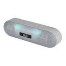 T&G TG148 Portable Stereo Audio Super Bass LED Lantern Pill Wireless Bluetooth Speaker(Gray) - 1