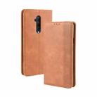 For OnePlus 7T Pro  Magnetic Buckle Retro Crazy Horse Texture Horizontal Flip Leather Case with Holder & Card Slots & Photo Frame(Brown) - 3