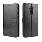 For OnePlus 7T Pro  Retro Crazy Horse Texture Horizontal Flip Leather Case with Holder & Card Slots & Photo Frame(Black) - 1