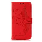 For Xiaomi Redmi 8A Litchi Texture Feather Embossing Horizontal Flip Leather Case with Holder & Card Slots & Wallet & Photo Frame & Lanyard(Red) - 1