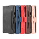 For OnePlus 7T Pro Wallet Style Skin Feel Calf Pattern Leather Case with Separate Card Slot(Red) - 3
