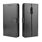 For Xiaomi Redmi 8 Retro Crazy Horse Texture Horizontal Flip Leather Case with Holder & Card Slots & Photo Frame(Black) - 1