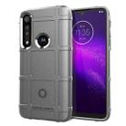 For Moto One Macro Full Coverage Shockproof TPU Case(Grey) - 1