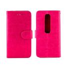 For Vodafone Smart N10 Crazy Horse Texture Horizontal Flip Leather Case with Holder & Card Slots & Wallet & Photo Frame(Magenta) - 1