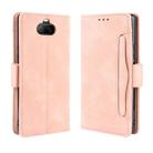 For Sony Xperia 8 Wallet Style Skin Feel Calf Pattern Leather Case with Separate Card Slot(Pink) - 1