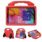 For Galaxy Tab A 10.1 (2019) Thumb Support EVA Flat Anti Falling Protective Shell(Red) - 1