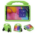 For Galaxy Tab A 10.1 (2019) Thumb Support EVA Flat Anti Falling Protective Shell(Green) - 1