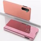 For OPPO Realme XT / K5 / Realme X2 Plated Mirror Horizontal Flip Leather with Stand Mobile Phone Holster(Rose Gold) - 1