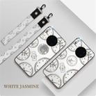 For Huawei Mate 30 Fashion Clock Pattern Rhinestone Mobile Phone Shell with Bracket / Hand Rope / Lanyard(White) - 1