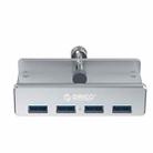ORICO  MH4PU-P Aluminum Alloy 4 Ports USB3.0 Clip-type HUB(Silver) - 2