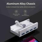 ORICO  MH4PU-P Aluminum Alloy 4 Ports USB3.0 Clip-type HUB(Silver) - 4