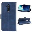 For One Plus 7T Pro Double Buckle Crazy Horse Business Mobile Phone Holster with Card Wallet Bracket Function(Blue) - 6