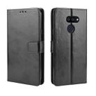 For LG K40S  Retro Crazy Horse Texture Horizontal Flip Leather Case with Holder & Card Slots & Photo Frame(Black) - 1