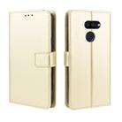 For LG K40S  Retro Crazy Horse Texture Horizontal Flip Leather Case with Holder & Card Slots & Photo Frame(Gold) - 1
