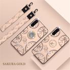 For Xiaomi Mi 9 / 9 Pro Fashion Clock Pattern Rhinestone Mobile Phone Shell with Bracket / Hand Rope / Lanyard(Rose Gold) - 1