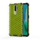 For Oppo A9 (2020) Shockproof Honeycomb PC + TPU Case(Green) - 1