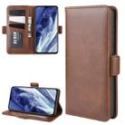 For Xiaomi 9 Pro/Xiaomi 9 Pro 5G Double Buckle Crazy Horse Business Mobile Phone Holster with Card Wallet Bracket Function(Brown) - 1