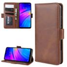 For Xiaomi Redmi 7/Redmi Y3 Double Buckle Crazy Horse Business Mobile Phone Holster with Card Wallet Bracket Function(Brown) - 1