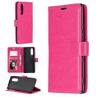 For Sony Xperia 5 Crazy Horse Texture Horizontal Flip Leather Case with Holder & Card Slots & Wallet & Photo Frame(Rose) - 1