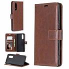 For Sony Xperia 5 Crazy Horse Texture Horizontal Flip Leather Case with Holder & Card Slots & Wallet & Photo Frame(Brown) - 1