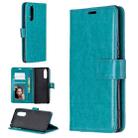 For Sony Xperia 5 Crazy Horse Texture Horizontal Flip Leather Case with Holder & Card Slots & Wallet & Photo Frame(Blue) - 1
