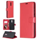 For Nokia 3.2 Crazy Horse Texture Horizontal Flip Leather Case with Holder & Card Slots & Wallet & Photo Frame(Red) - 1