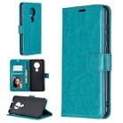 For Nokia 6.2 / 7.2 Crazy Horse Texture Horizontal Flip Leather Case with Holder & Card Slots & Wallet & Photo Frame(Blue) - 1