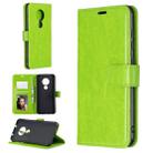 For Nokia 6.2 / 7.2 Crazy Horse Texture Horizontal Flip Leather Case with Holder & Card Slots & Wallet & Photo Frame(Green) - 1